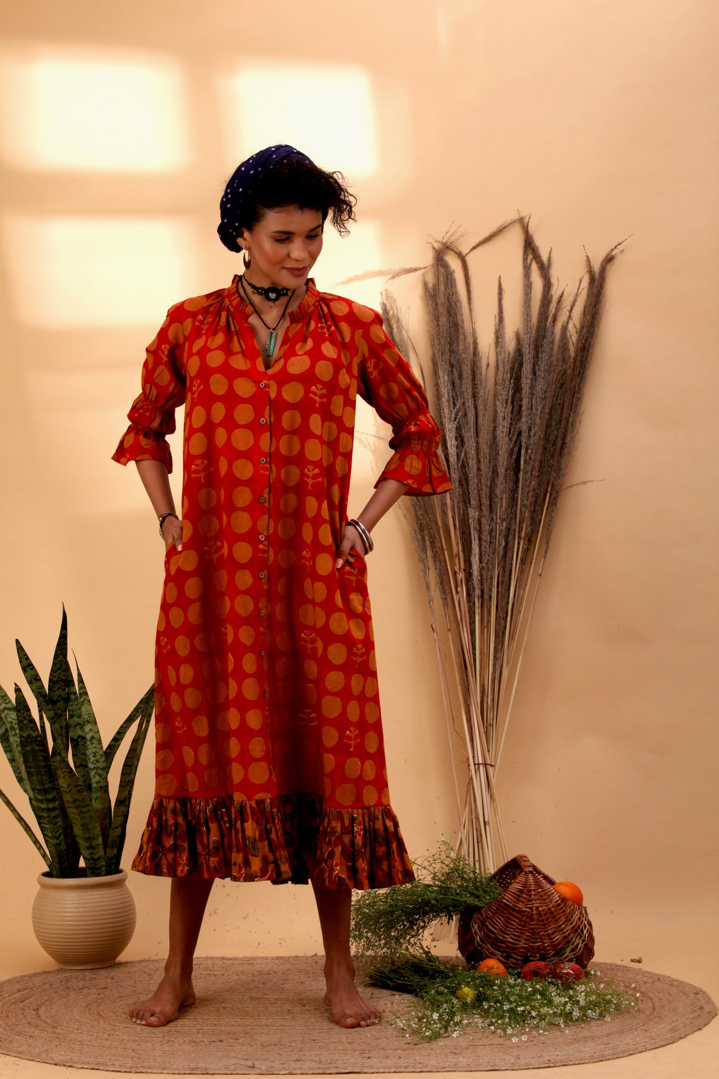 The Eva Organic Cotton Long Dress
