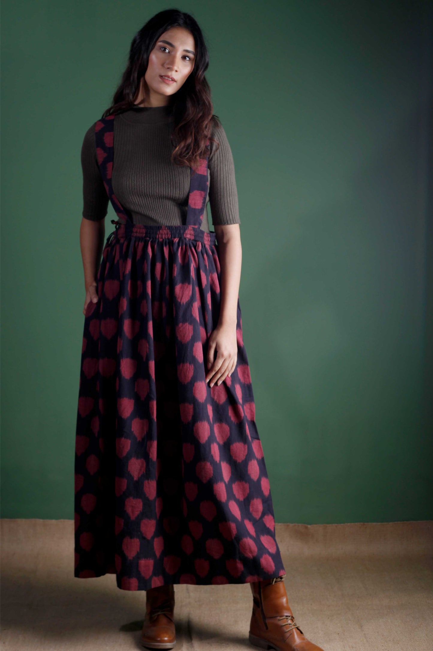 The Elira Skirt in Organic Cotton Ikkat