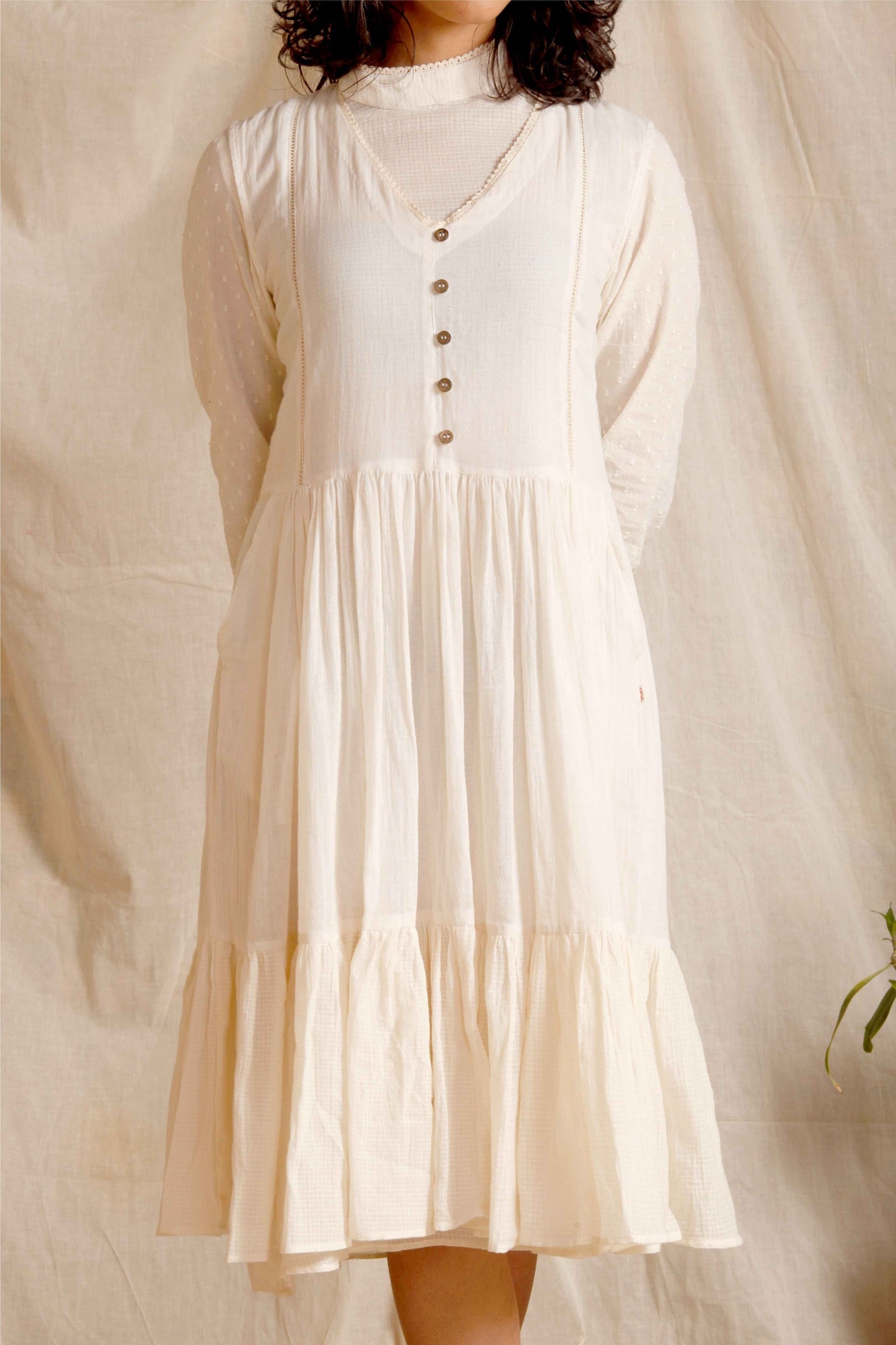 The Nellie Cotton Dobby Dress