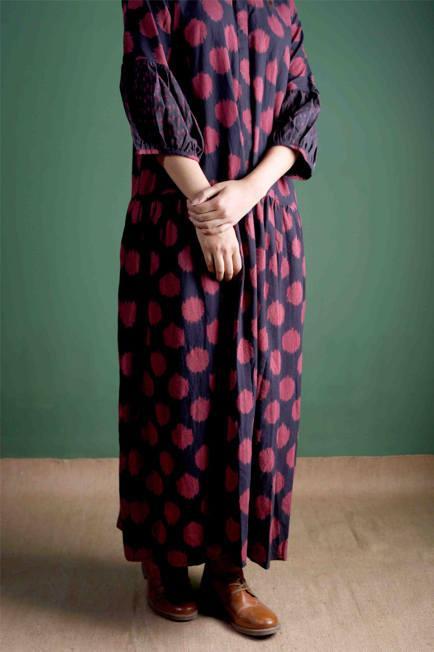The Chiru Dress, in Organic Cotton Ikkat.